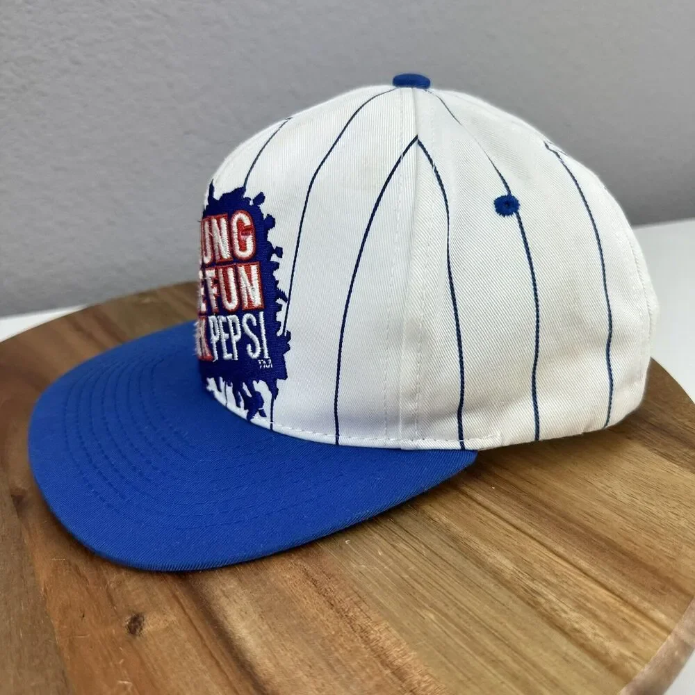 1993 Be Young Have Fun Drink Pepsi Snapback Hat Cap VTG 90s Retro Streetwear SK8